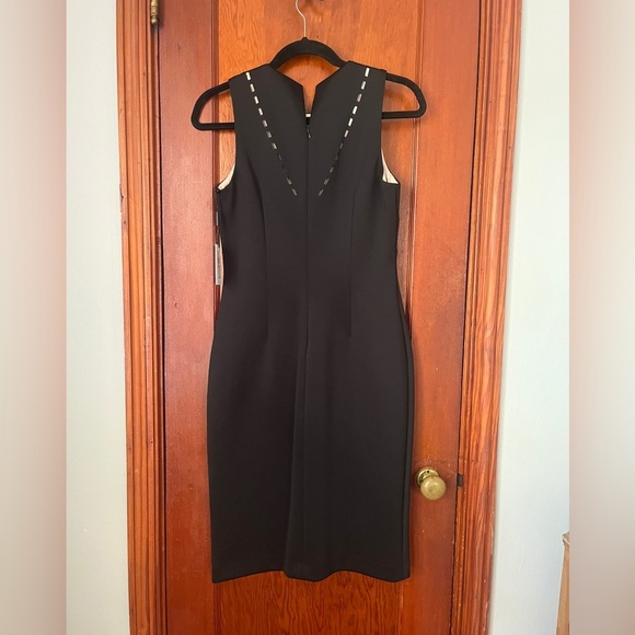 Calvin Klein Black Cutout Midi Dress BRAND NEW - Picture 6 of 6